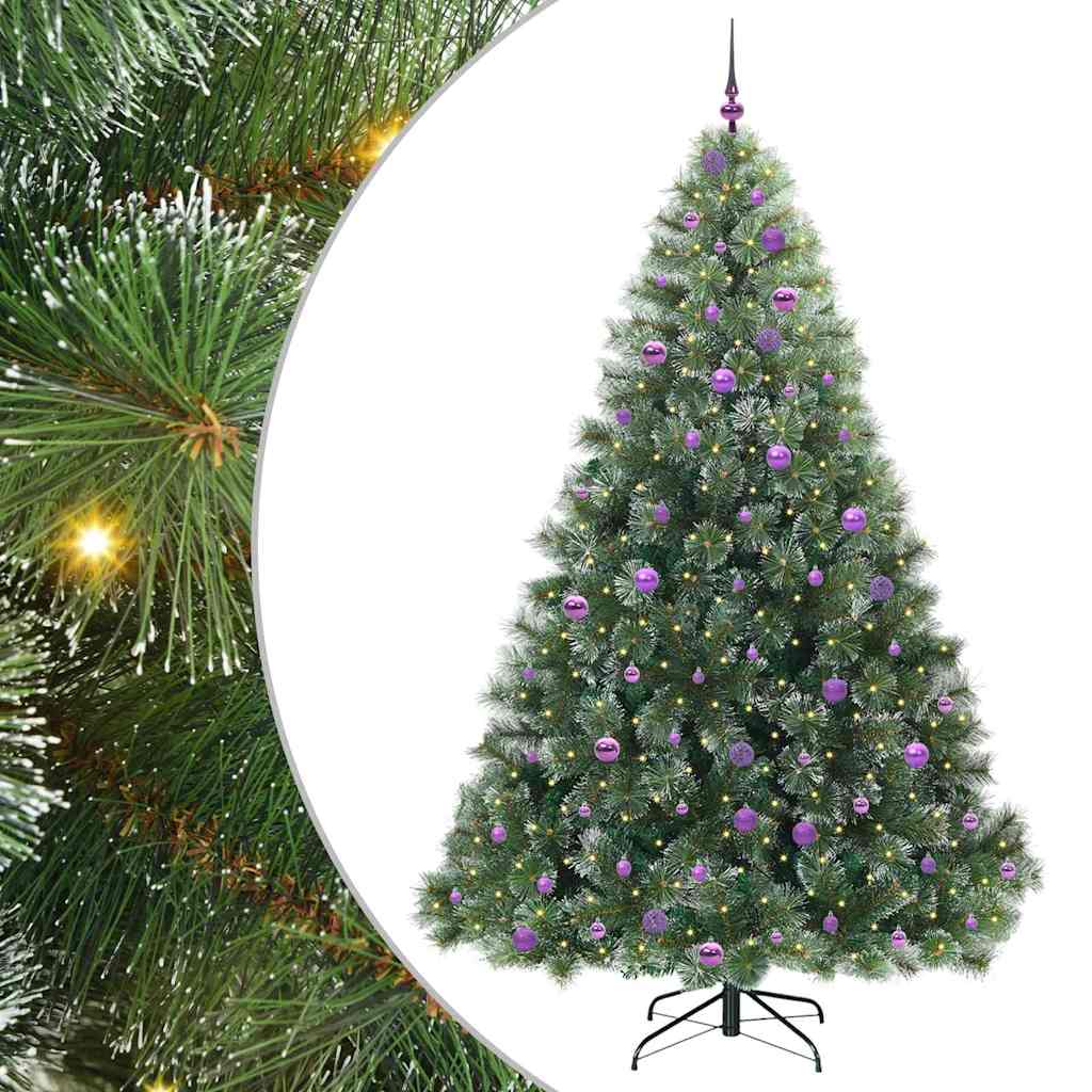 Kunstkerstboom met 300 LED met standaard Groen 240 cm PE en PVC is nu te koop bij PeponiXL, paradijselijk wonen!