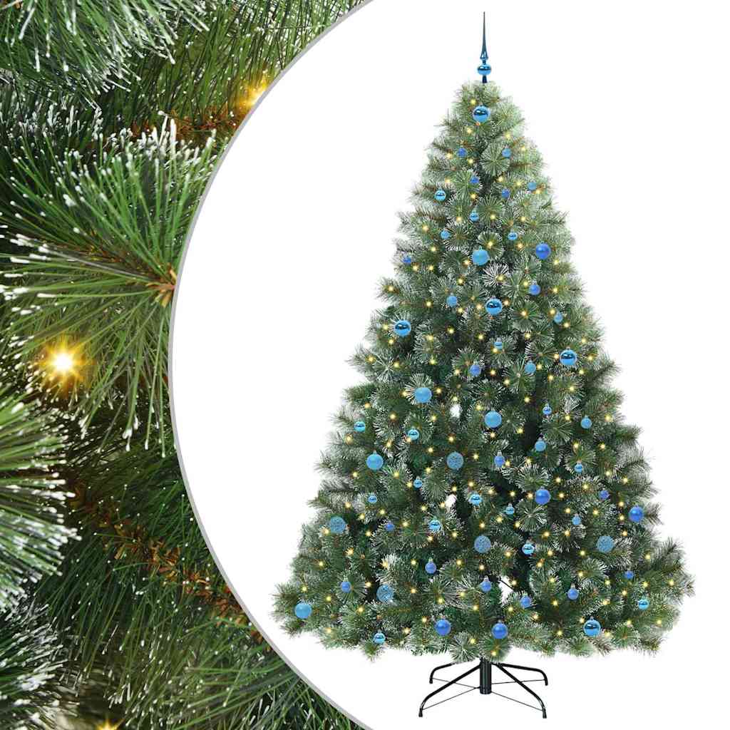 Kunstkerstboom met 300 LED met standaard Groen 240 cm PE en PVC is nu te koop bij PeponiXL, paradijselijk wonen!