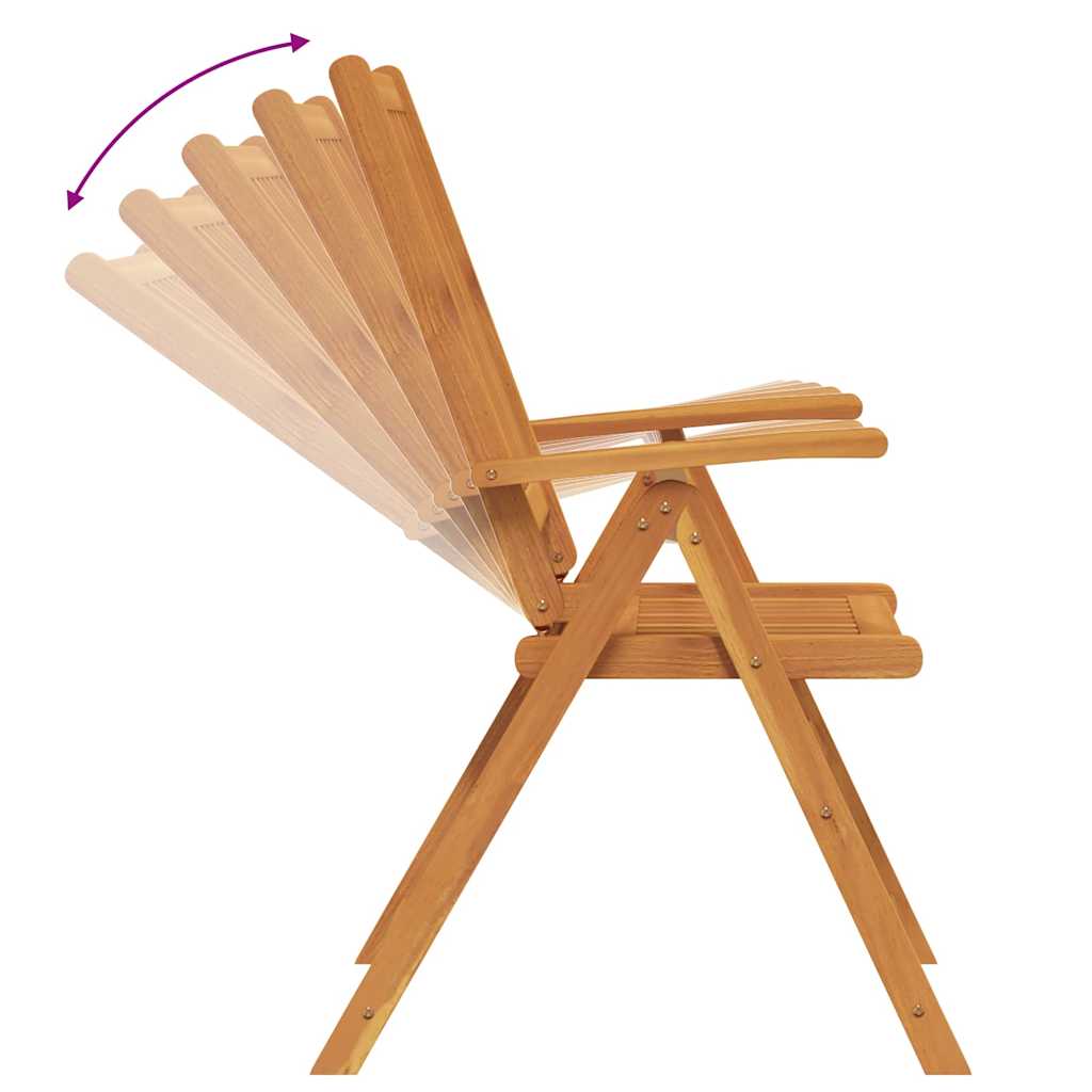 Tuin eettafelset Opvouwbaar 7 pcs Bruin Massief Acaciahout is nu te koop bij PeponiXL, paradijselijk wonen!