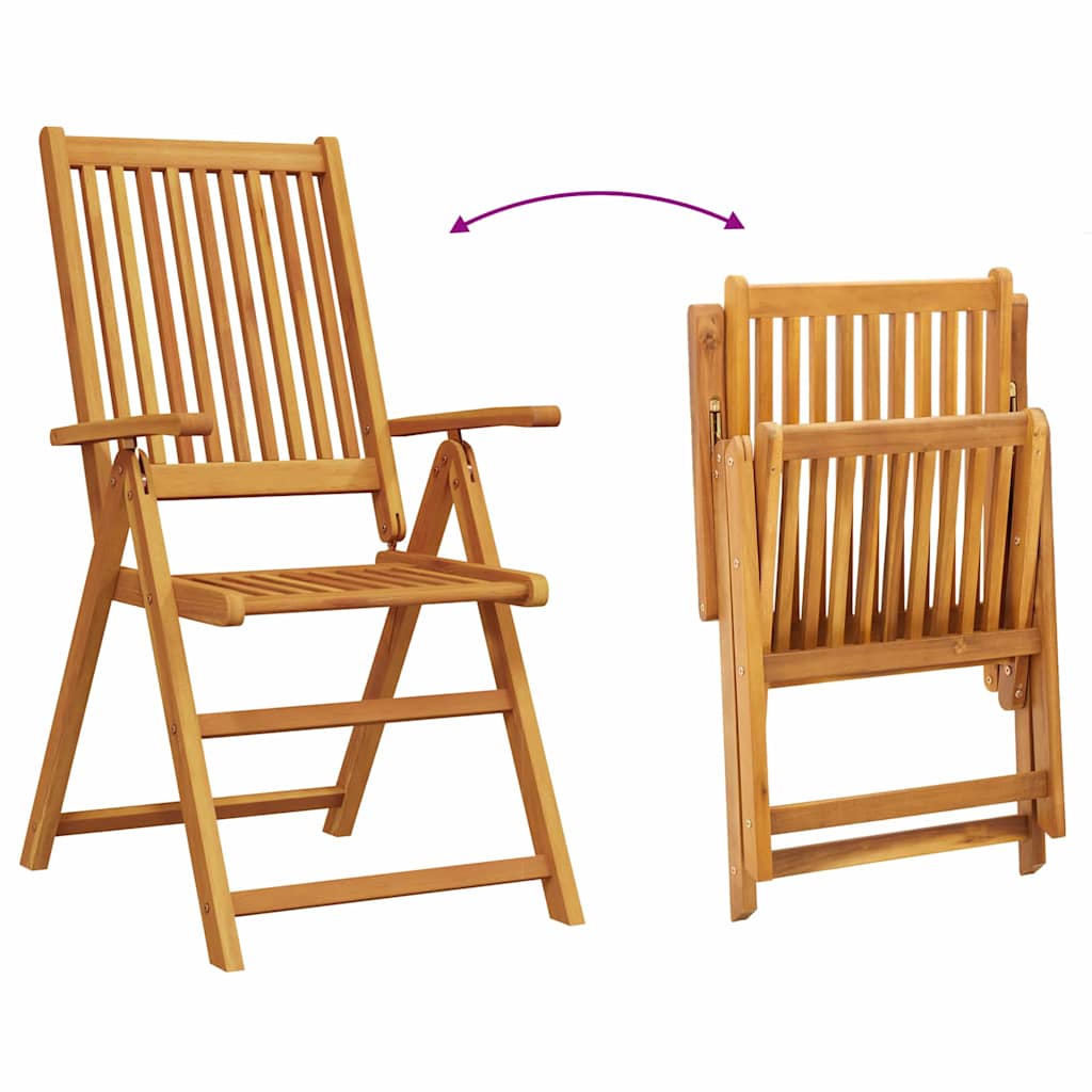 Tuin eettafelset Opvouwbaar 7 pcs Bruin Massief Acaciahout is nu te koop bij PeponiXL, paradijselijk wonen!