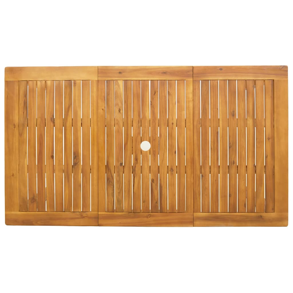 Tuin eettafelset Opvouwbaar 7 pcs Bruin Massief Acaciahout is nu te koop bij PeponiXL, paradijselijk wonen!