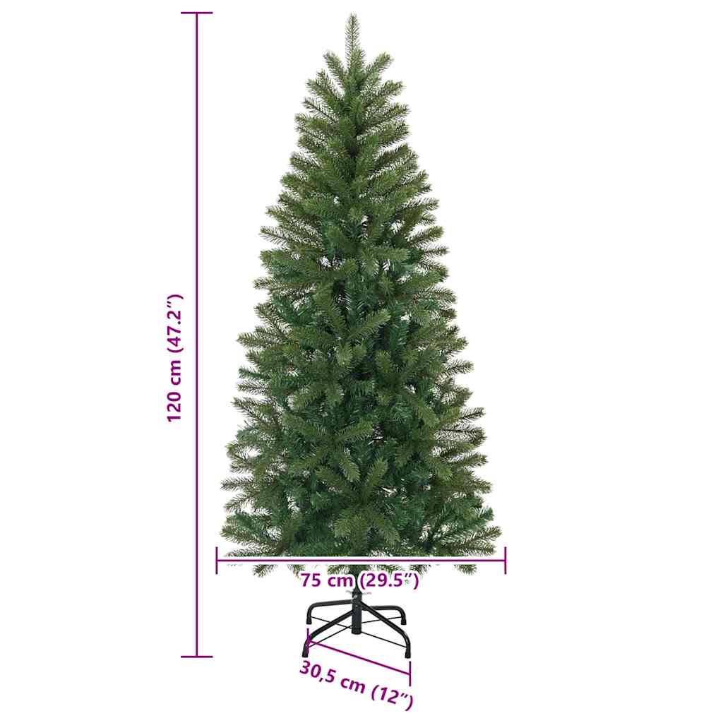 Kunstkerstboom met standaard Groen 120 cm PVC, PE en staal is nu te koop bij PeponiXL, paradijselijk wonen!
