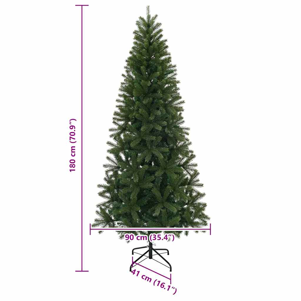 Kunstkerstboom met standaard Groen 180 cm PVC, PE en staal is nu te koop bij PeponiXL, paradijselijk wonen!