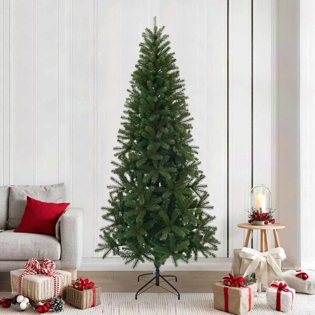 Kunstkerstboom met standaard Groen 240 cm PVC, PE en staal is nu te koop bij PeponiXL, paradijselijk wonen!