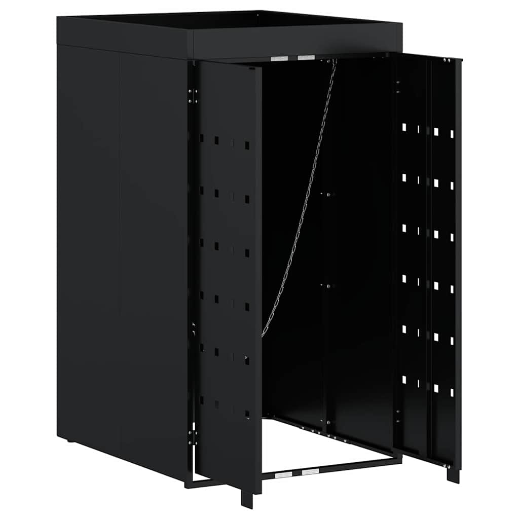 Zwenkwagen Opslag met Plantenbakdak voor Enkel 240L Bak Zwart is nu te koop bij PeponiXL, paradijselijk wonen!