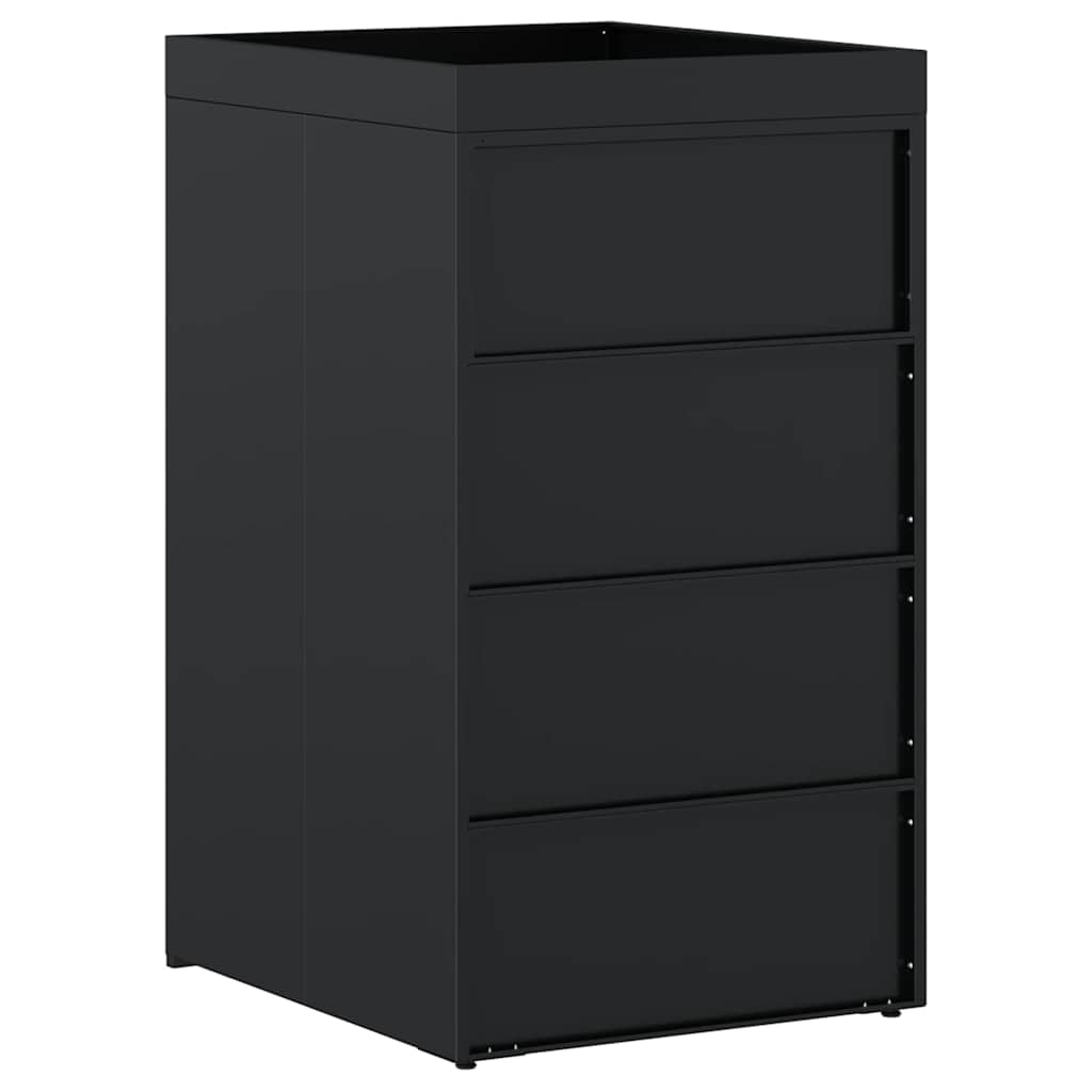 Zwenkwagen Opslag met Plantenbakdak voor Enkel 240L Bak Zwart is nu te koop bij PeponiXL, paradijselijk wonen!