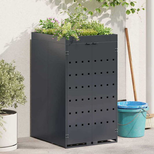 Zwenkwagen Opslag met Plantenbakdak voor Enkel 240L Bak is nu te koop bij PeponiXL, paradijselijk wonen!