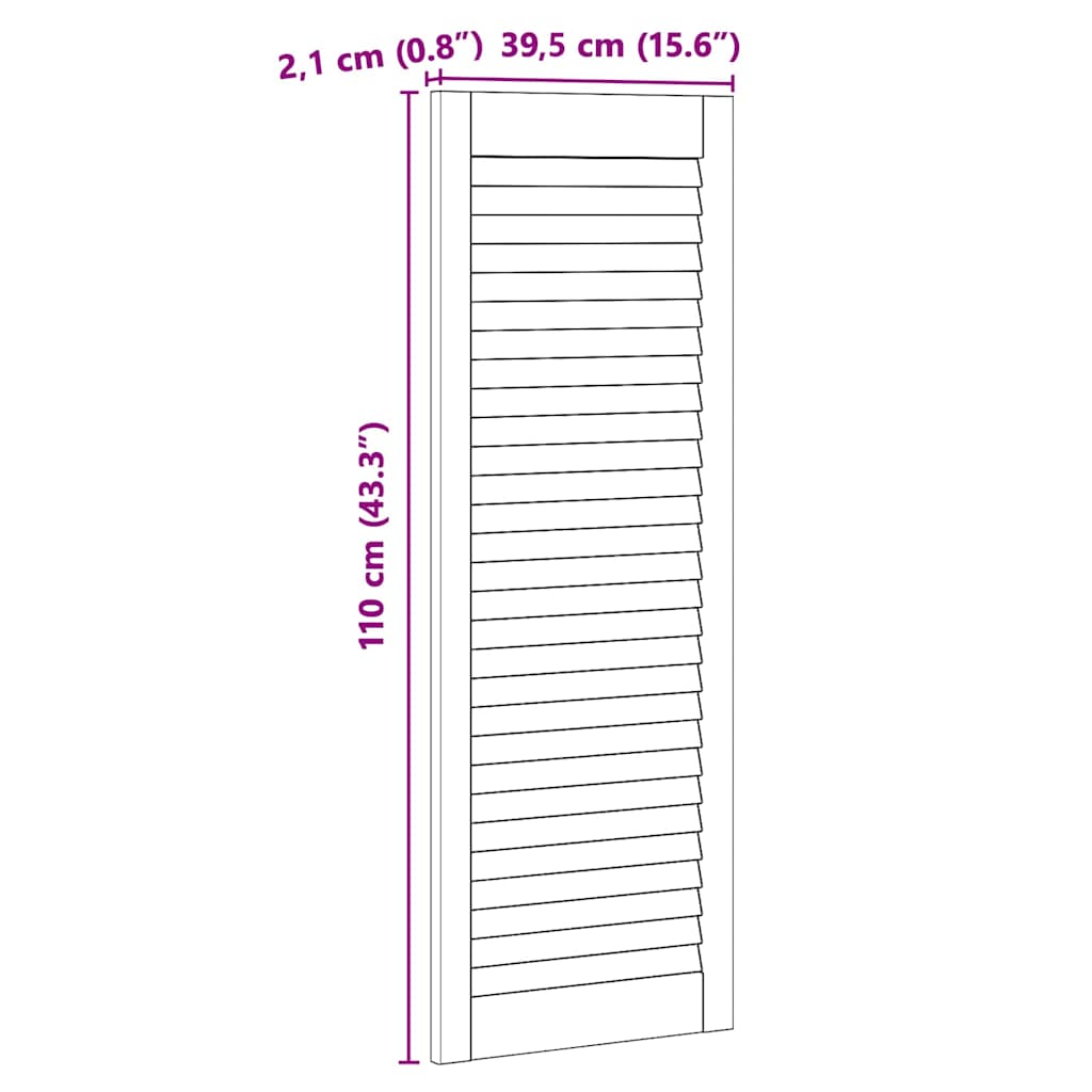 Kastdeur Naturel 110 x 2,1 x 39,5 cm Massief grenenhout is nu te koop bij PeponiXL, paradijselijk wonen!