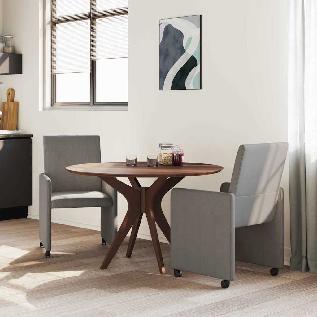 Eetkamerstoelen met Wieltjes 2 pcs Lichtgrijs 57 x 66 x 94 cm is nu te koop bij PeponiXL, paradijselijk wonen!