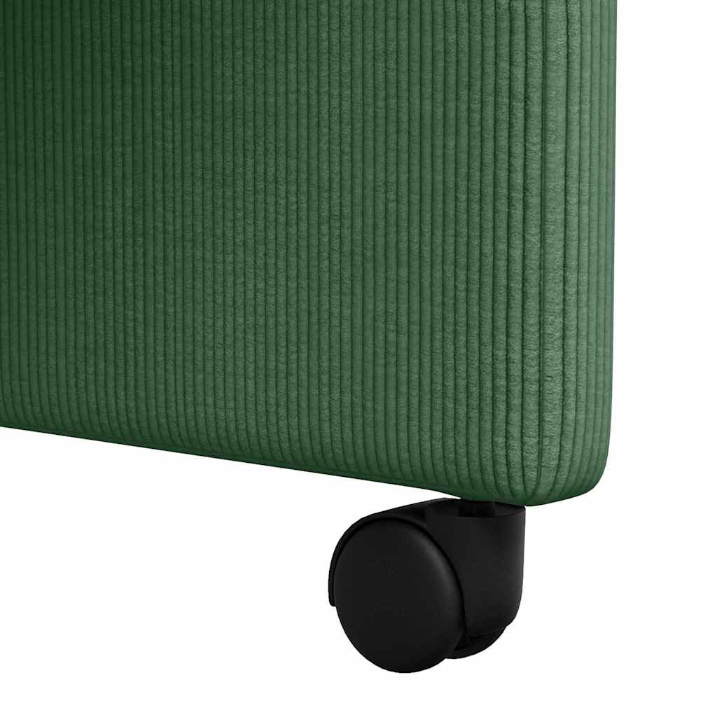 Eetkamerstoelen met Wieltjes 2 pcs Grijs groen 57 x 66 x 94 cm is nu te koop bij PeponiXL, paradijselijk wonen!