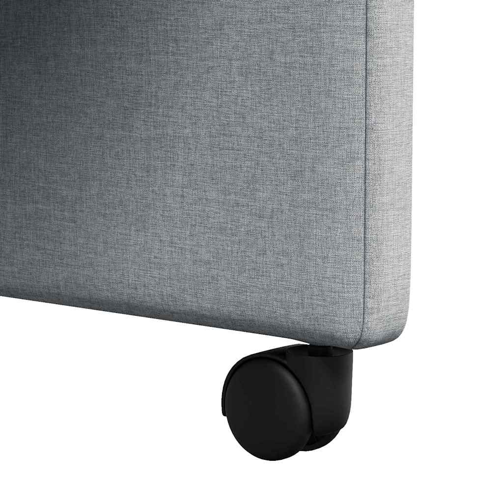 Eetkamerstoelen met Wieltjes 2 pcs Lichtgrijs 57 x 66 x 94 cm is nu te koop bij PeponiXL, paradijselijk wonen!