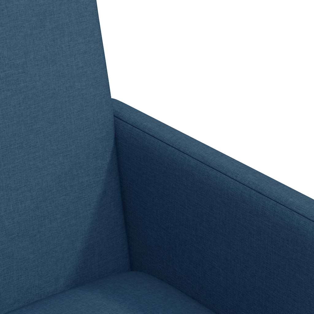 Eetkamerstoelen met Wieltjes 2 pcs Blauw 57 x 66 x 94 cm Stof is nu te koop bij PeponiXL, paradijselijk wonen!