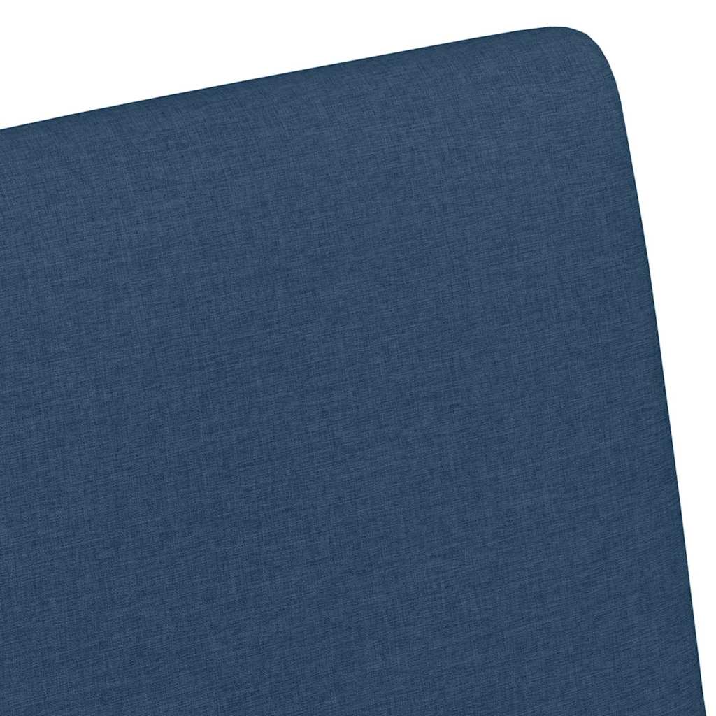 Eetkamerstoelen met Wieltjes 2 pcs Blauw 57 x 66 x 94 cm Stof is nu te koop bij PeponiXL, paradijselijk wonen!