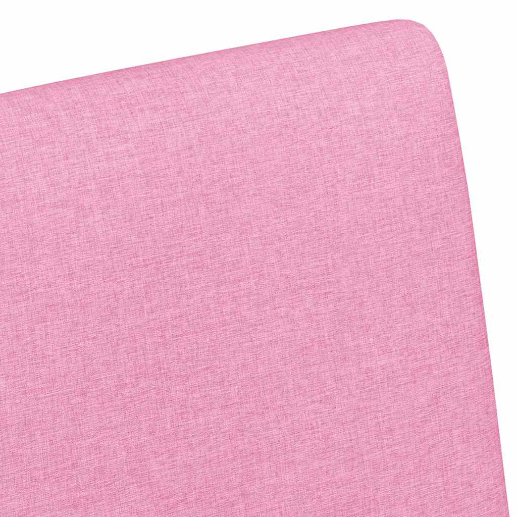 Eetkamerstoelen met Wieltjes 2 pcs Roze 57 x 66 x 94 cm Stof is nu te koop bij PeponiXL, paradijselijk wonen!