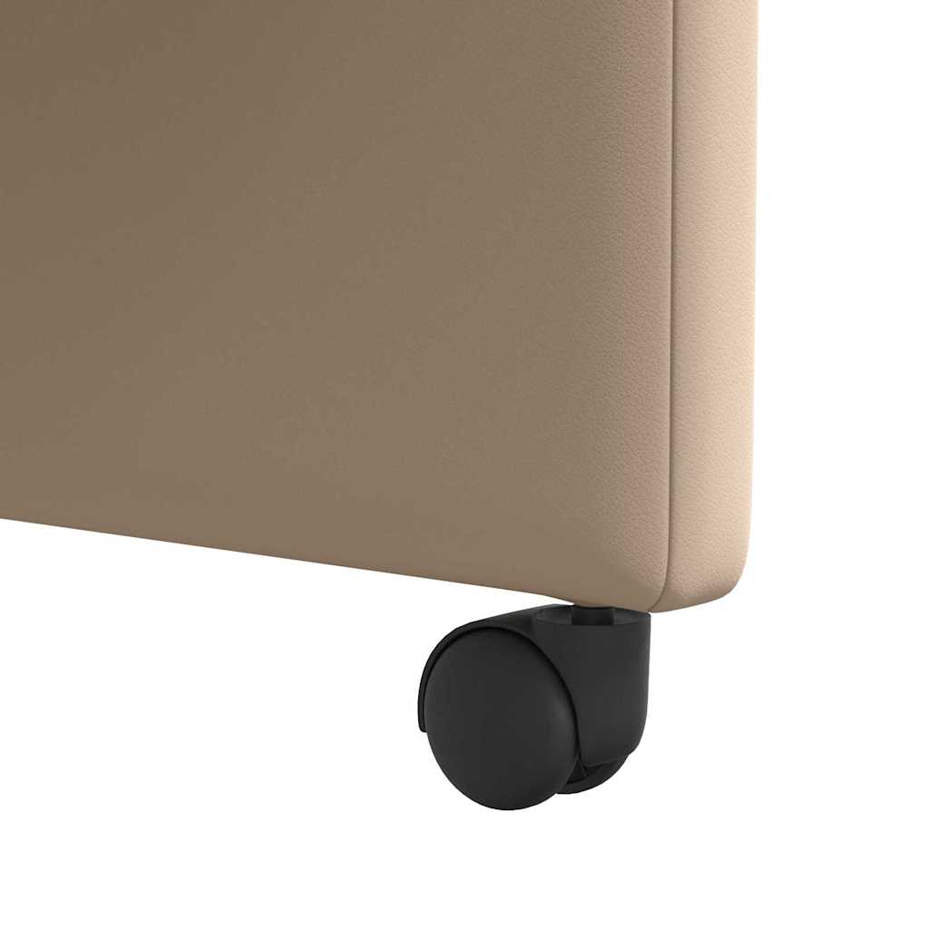 Eetkamerstoelen met Wieltjes 2 pcs Cappuccino 57 x 66 x 94 cm is nu te koop bij PeponiXL, paradijselijk wonen!