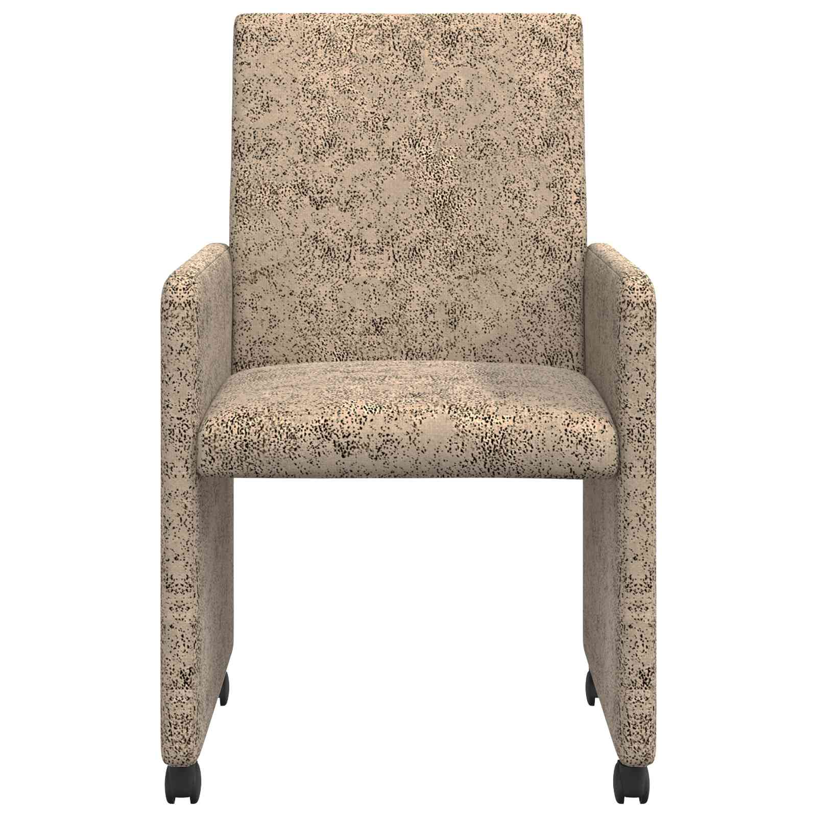 Eetkamerstoelen met Wieltjes 2 pcs Lichtgrijs 57 x 66 x 94 cm is nu te koop bij PeponiXL, paradijselijk wonen!