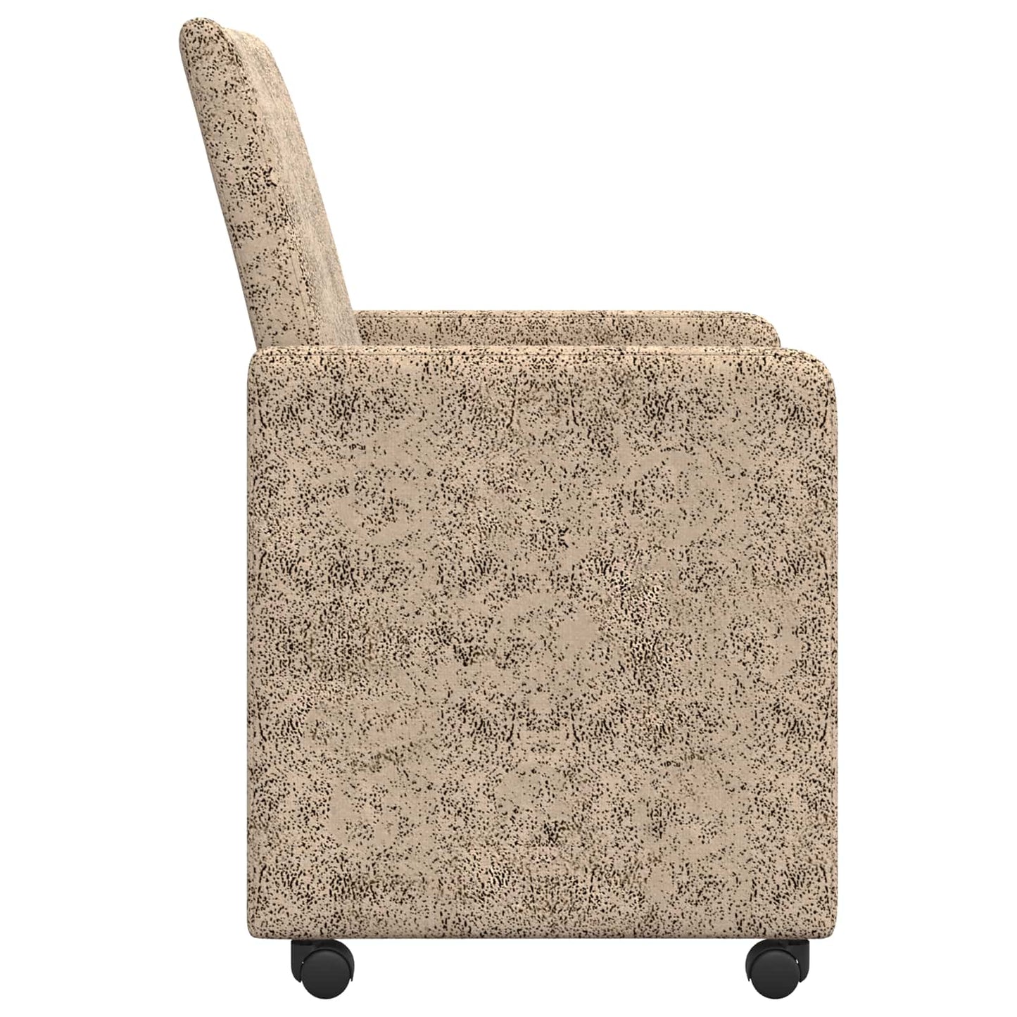 Eetkamerstoelen met Wieltjes 2 pcs Lichtgrijs 57 x 66 x 94 cm is nu te koop bij PeponiXL, paradijselijk wonen!