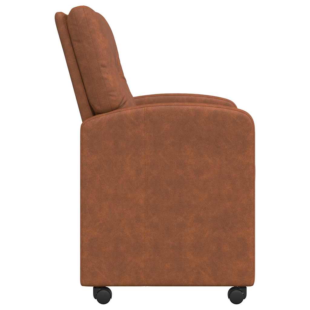 Eetkamerstoelen met Wieltjes 2 pcs Bruin 57 x 67 x 95 cm is nu te koop bij PeponiXL, paradijselijk wonen!