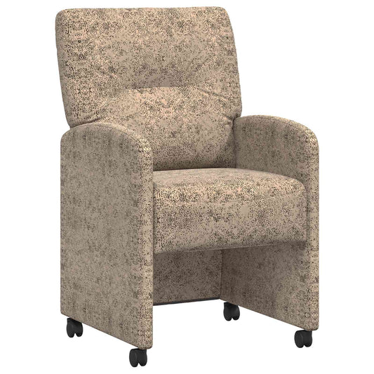Eetkamerstoelen met Wieltjes 2 pcs Lichtgrijs 57 x 67 x 95 cm is nu te koop bij PeponiXL, paradijselijk wonen!