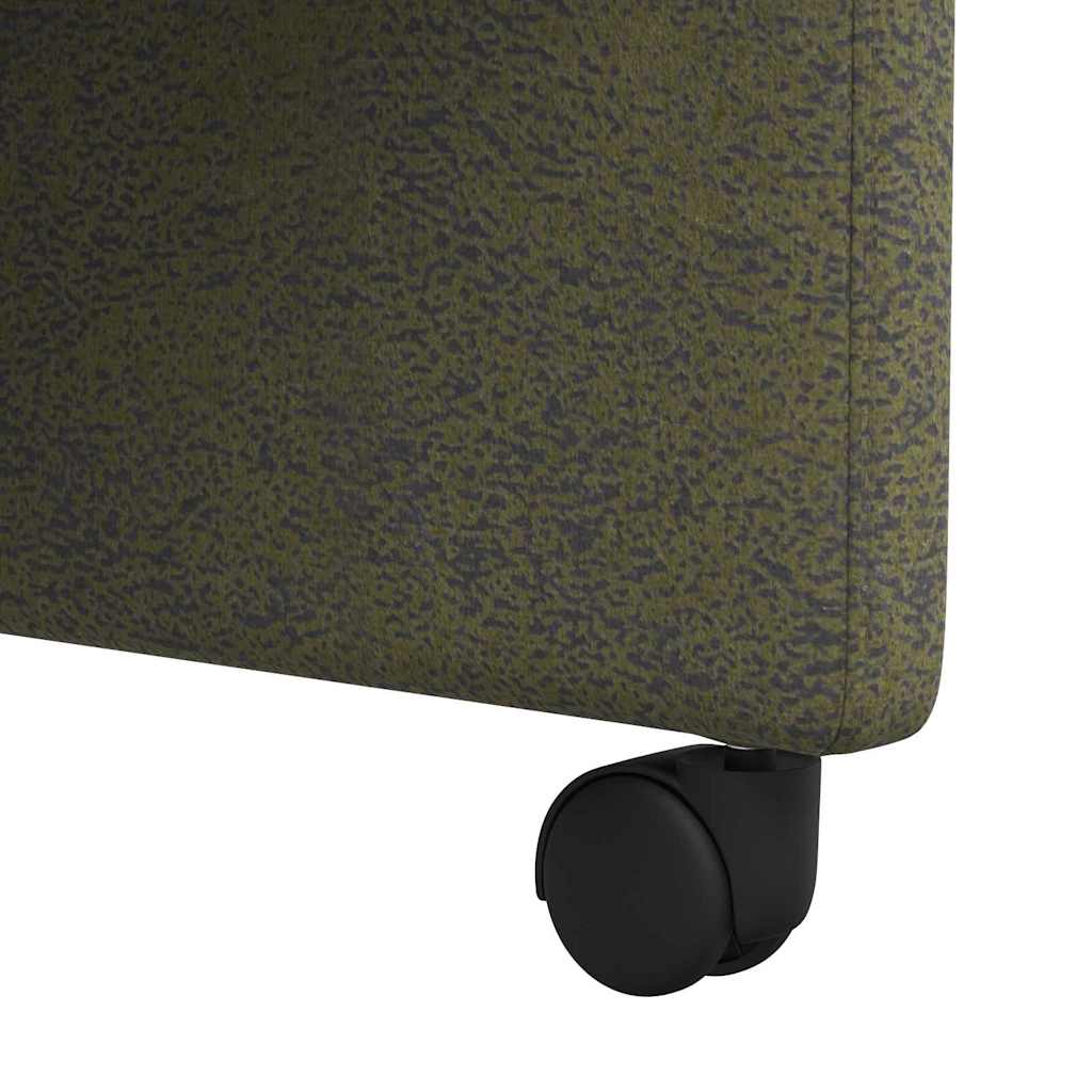 Eetkamerstoelen met Wieltjes 2 pcs Leger groen 57 x 67 x 95 cm is nu te koop bij PeponiXL, paradijselijk wonen!