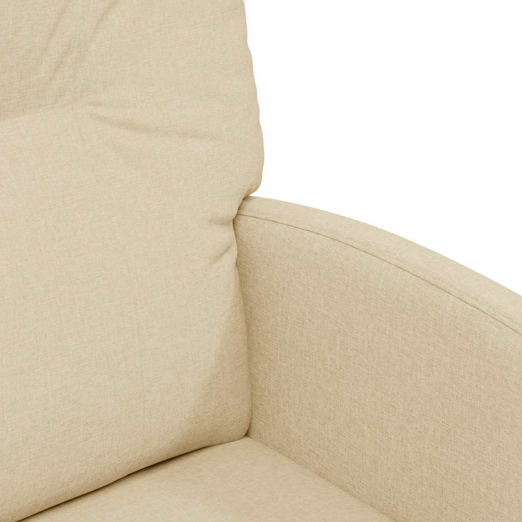 Eetkamerstoelen met Wieltjes 2 pcs Crème 57 x 67 x 95 cm Stof is nu te koop bij PeponiXL, paradijselijk wonen!