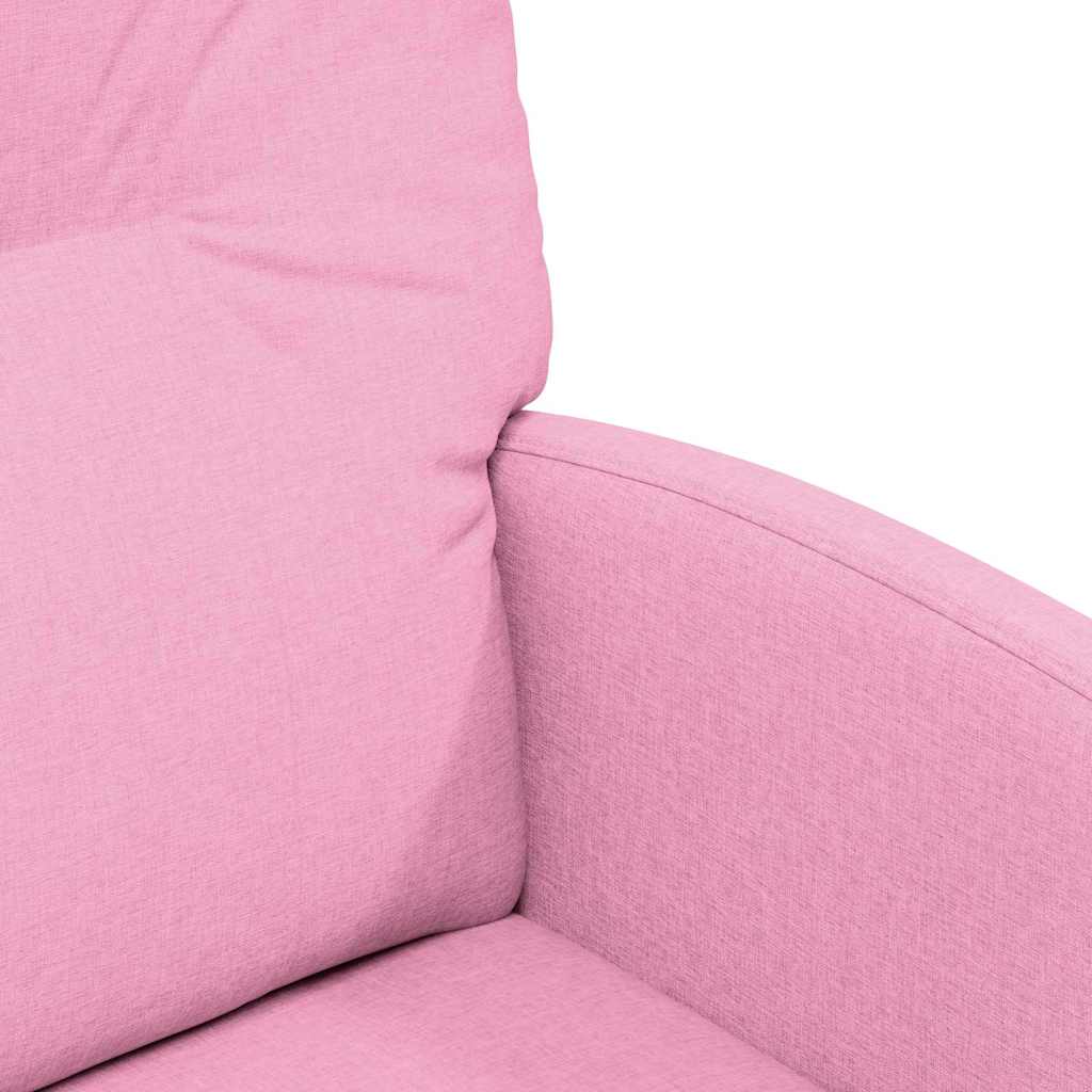 Eetkamerstoelen met Wieltjes 2 pcs Roze 57 x 67 x 95 cm Stof is nu te koop bij PeponiXL, paradijselijk wonen!