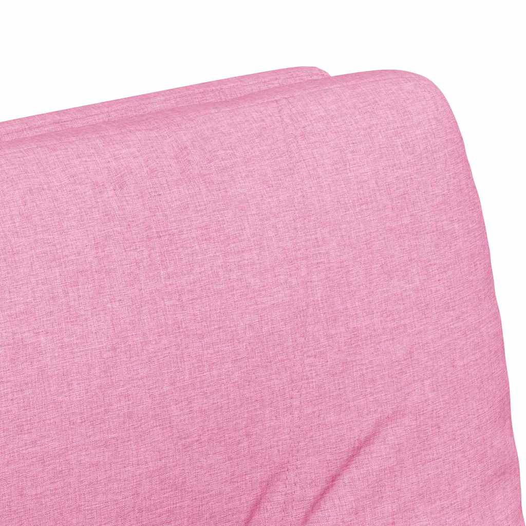 Eetkamerstoelen met Wieltjes 2 pcs Roze 57 x 67 x 95 cm Stof is nu te koop bij PeponiXL, paradijselijk wonen!
