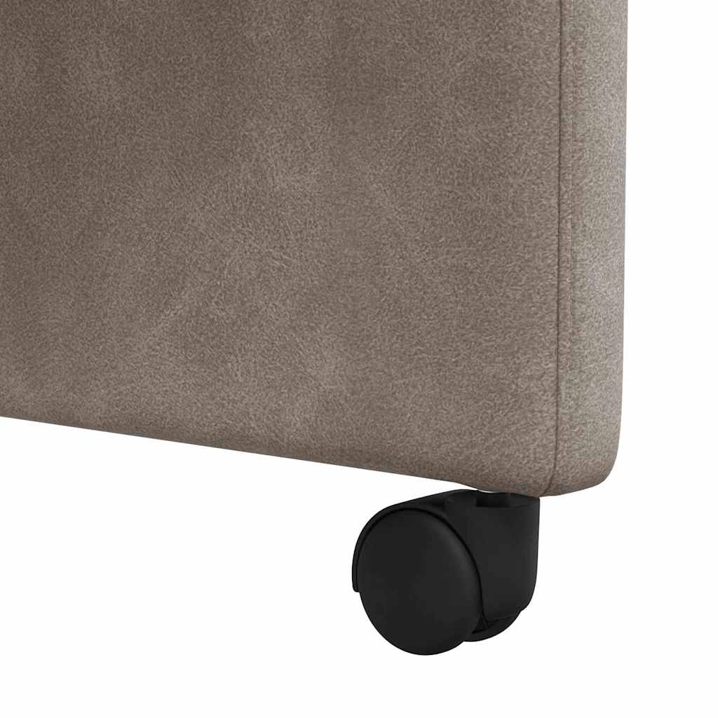 Eetkamerstoelen met Wieltjes 2 pcs Grijs 58 x 67 x 97 cm is nu te koop bij PeponiXL, paradijselijk wonen!
