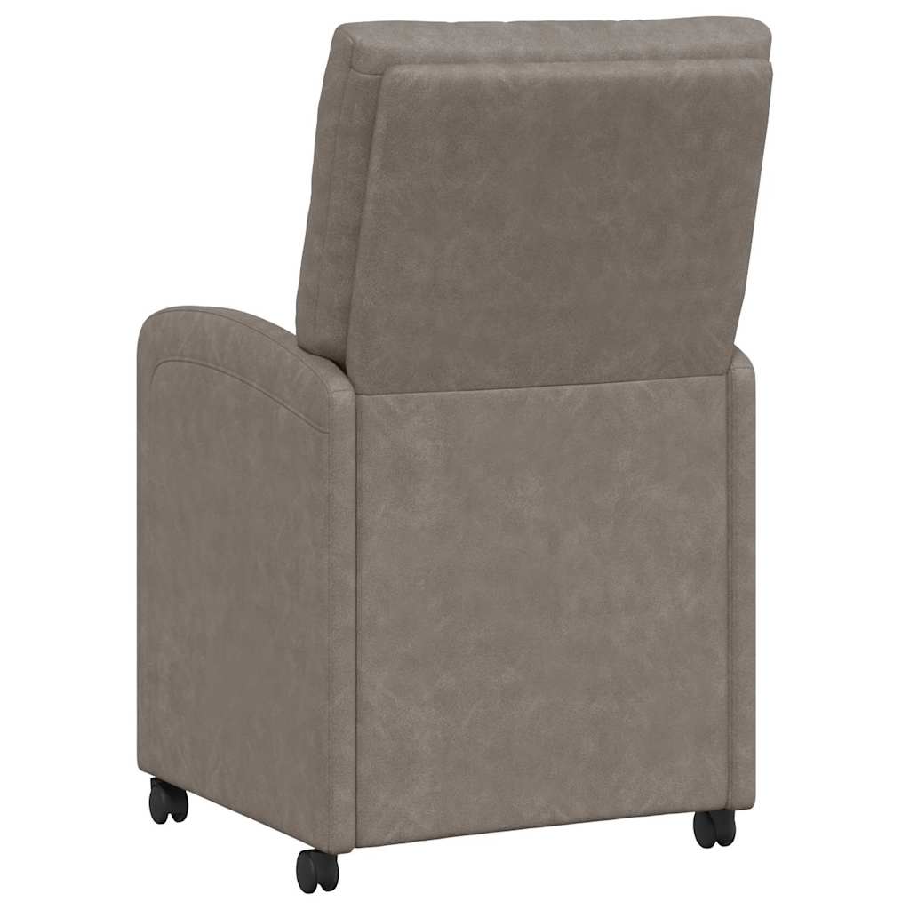 Eetkamerstoelen met Wieltjes 2 pcs Grijs 58 x 67 x 97 cm is nu te koop bij PeponiXL, paradijselijk wonen!