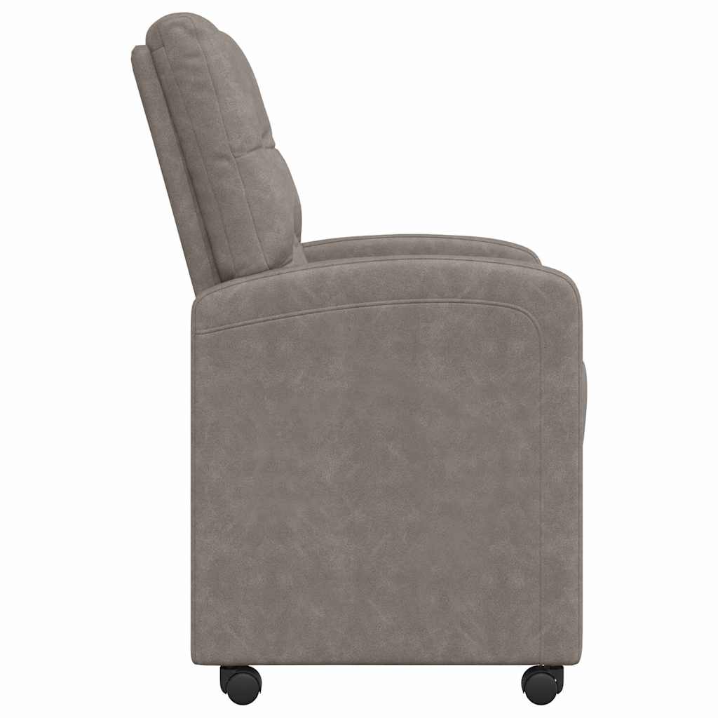 Eetkamerstoelen met Wieltjes 2 pcs Grijs 58 x 67 x 97 cm is nu te koop bij PeponiXL, paradijselijk wonen!