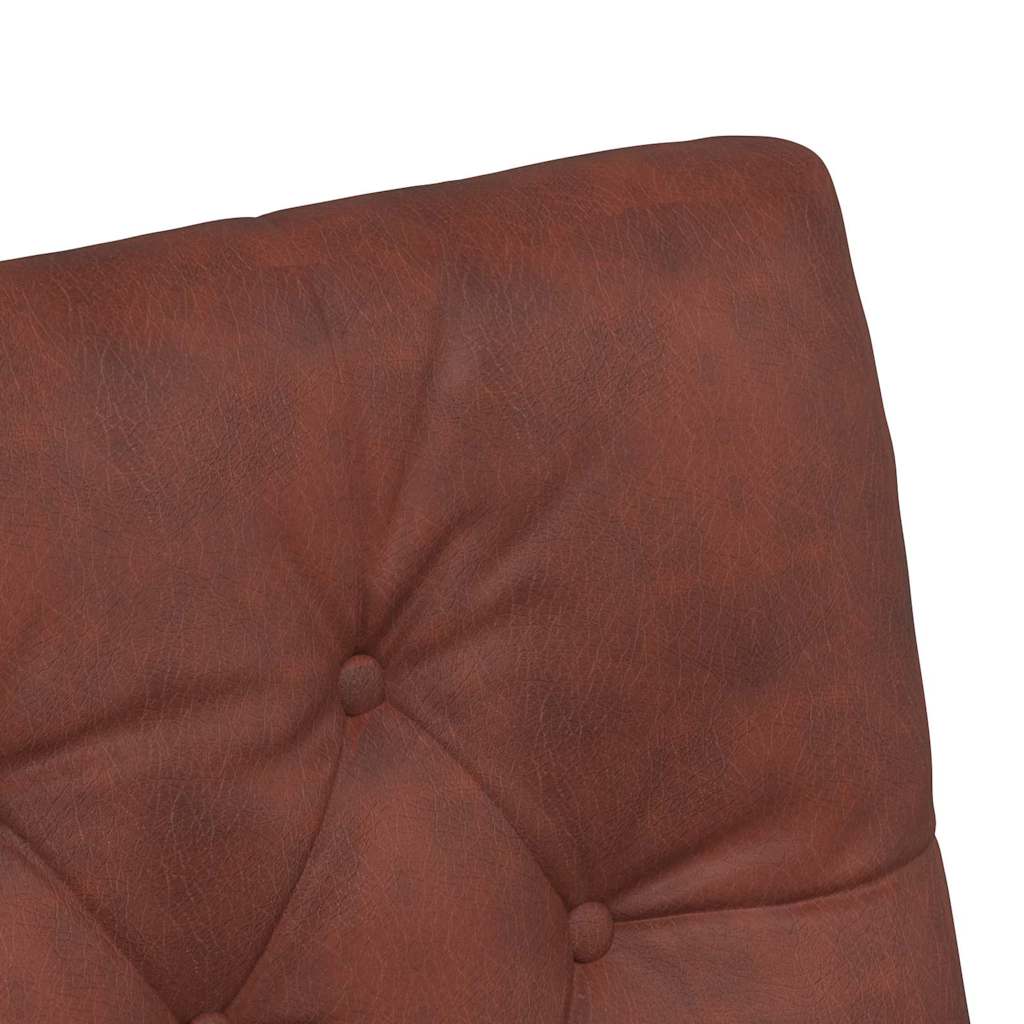 Eetkamerstoelen met Wieltjes 2 pcs Glanzend bruin Kunstleer is nu te koop bij PeponiXL, paradijselijk wonen!