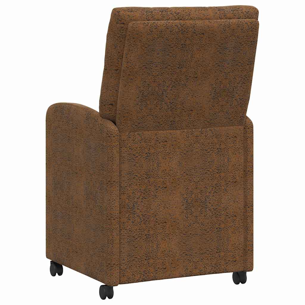 Eetkamerstoelen met Wieltjes 2 pcs Bruin 58 x 67 x 97 cm is nu te koop bij PeponiXL, paradijselijk wonen!