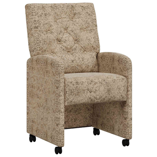 Eetkamerstoelen met Wieltjes 2 pcs Lichtgrijs 58 x 67 x 97 cm is nu te koop bij PeponiXL, paradijselijk wonen!