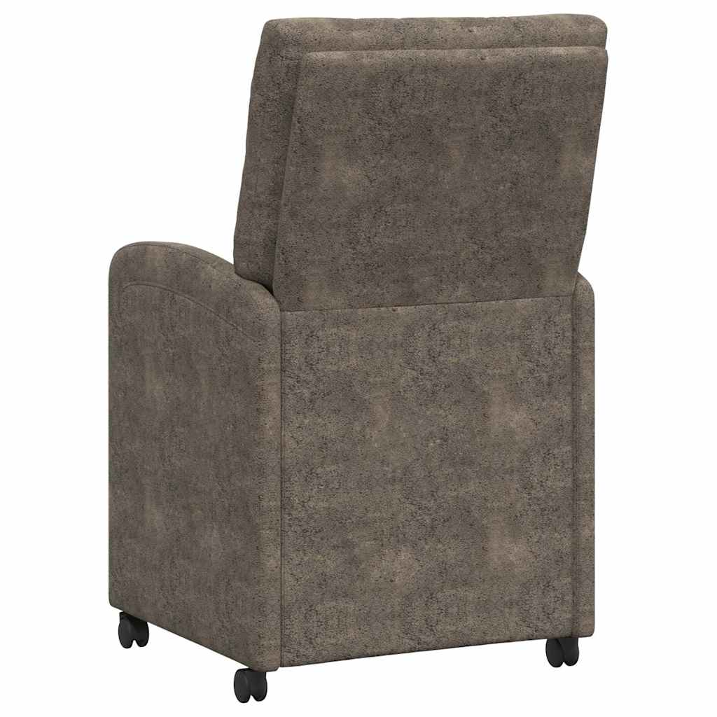 Eetkamerstoelen met Wieltjes 2 pcs Donkergrijs 58 x 67 x 97 cm is nu te koop bij PeponiXL, paradijselijk wonen!