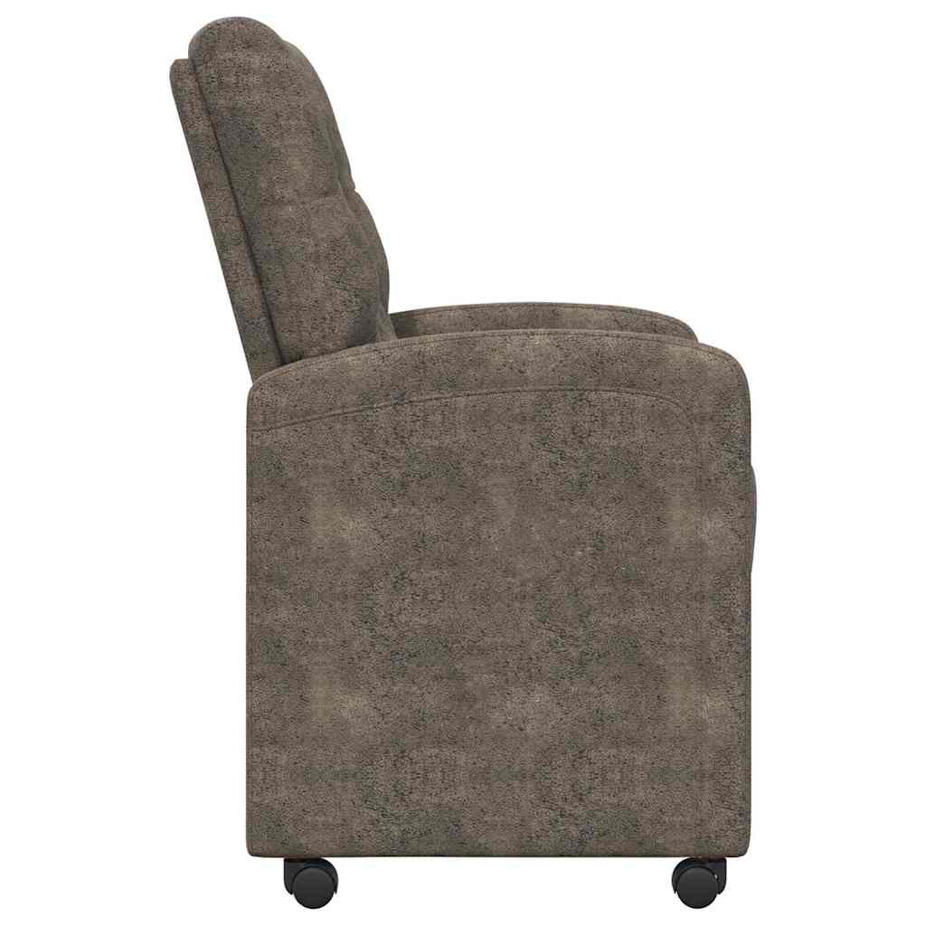 Eetkamerstoelen met Wieltjes 2 pcs Donkergrijs 58 x 67 x 97 cm is nu te koop bij PeponiXL, paradijselijk wonen!