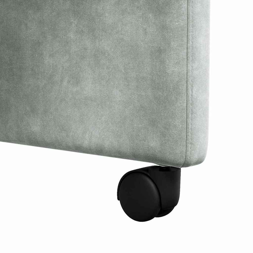 Eetkamerstoelen met Wieltjes 2 pcs Lichtgrijs 58 x 67 x 97 cm is nu te koop bij PeponiXL, paradijselijk wonen!
