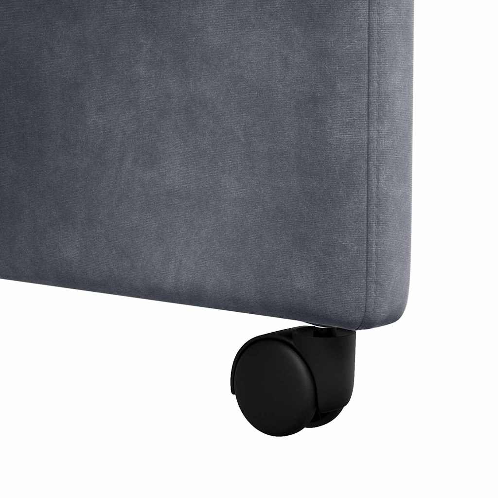 Eetkamerstoelen met Wieltjes 2 pcs Donkergrijs 58 x 67 x 97 cm is nu te koop bij PeponiXL, paradijselijk wonen!
