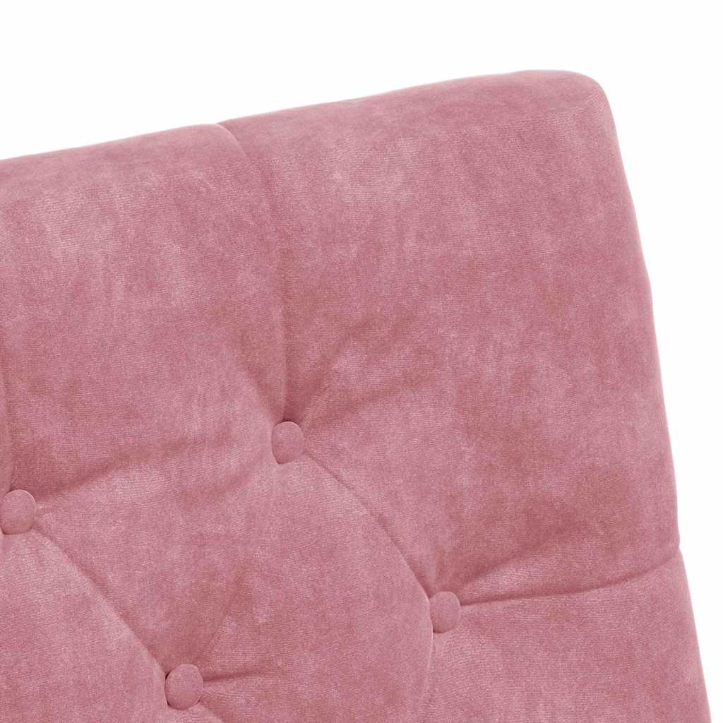 Eetkamerstoelen met Wieltjes 2 pcs Roze 58 x 67 x 97 cm Fluweel is nu te koop bij PeponiXL, paradijselijk wonen!