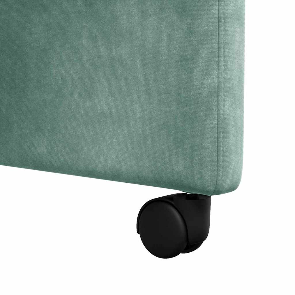 Eetkamerstoelen met Wieltjes 2 pcs Zeegroen 58 x 67 x 97 cm is nu te koop bij PeponiXL, paradijselijk wonen!