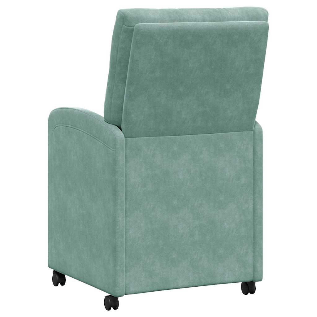 Eetkamerstoelen met Wieltjes 2 pcs Zeegroen 58 x 67 x 97 cm is nu te koop bij PeponiXL, paradijselijk wonen!