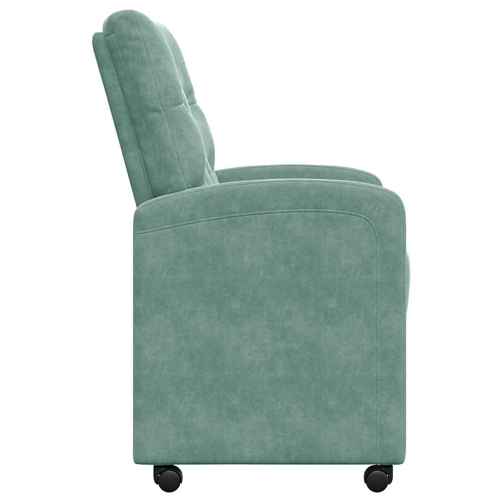 Eetkamerstoelen met Wieltjes 2 pcs Zeegroen 58 x 67 x 97 cm is nu te koop bij PeponiXL, paradijselijk wonen!