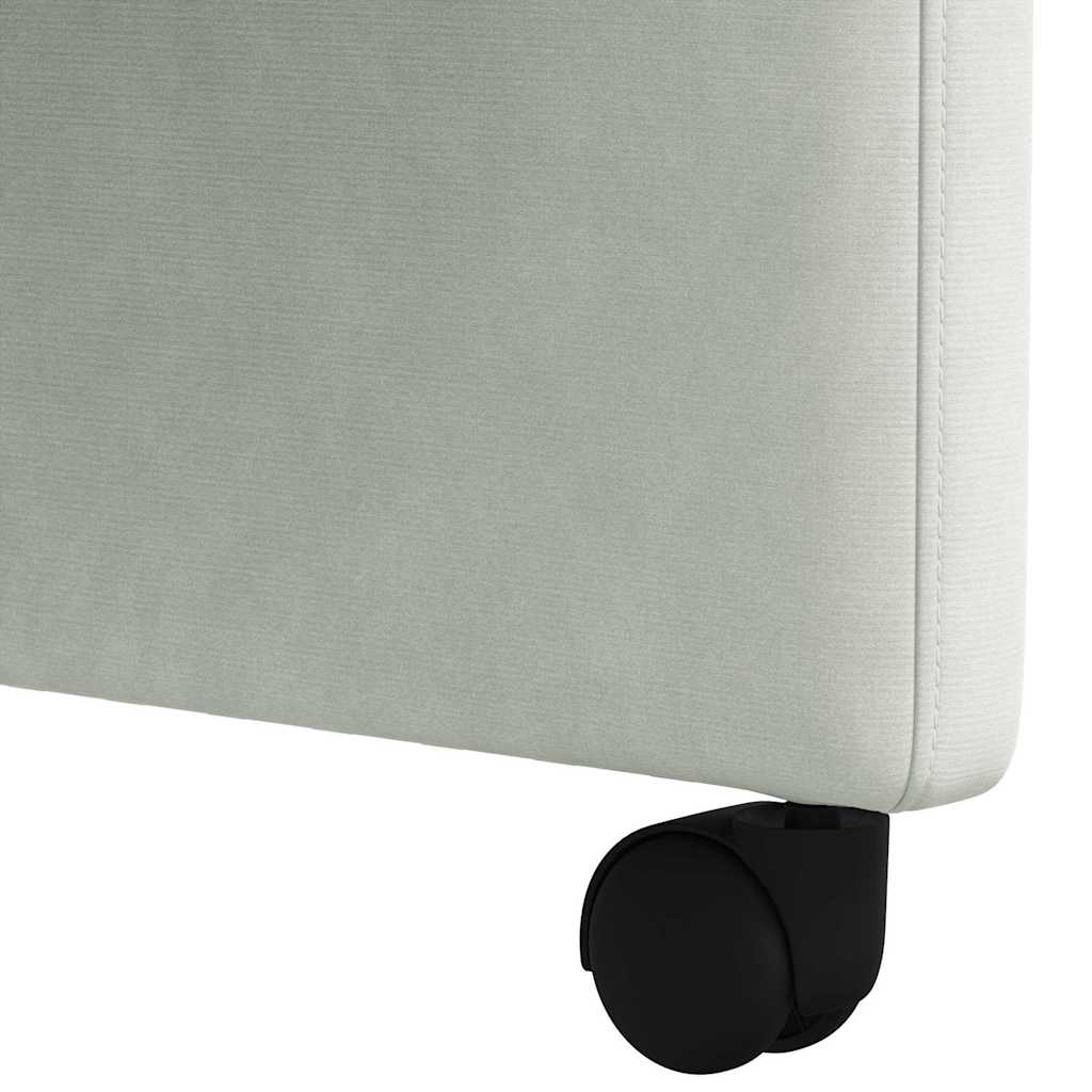 Eetkamerstoelen met Wieltjes 2 pcs Lichtgrijs 58 x 65 x 98 cm is nu te koop bij PeponiXL, paradijselijk wonen!