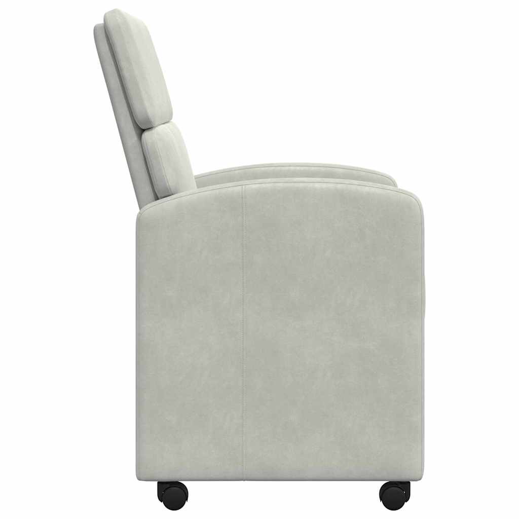Eetkamerstoelen met Wieltjes 2 pcs Lichtgrijs 58 x 65 x 98 cm is nu te koop bij PeponiXL, paradijselijk wonen!