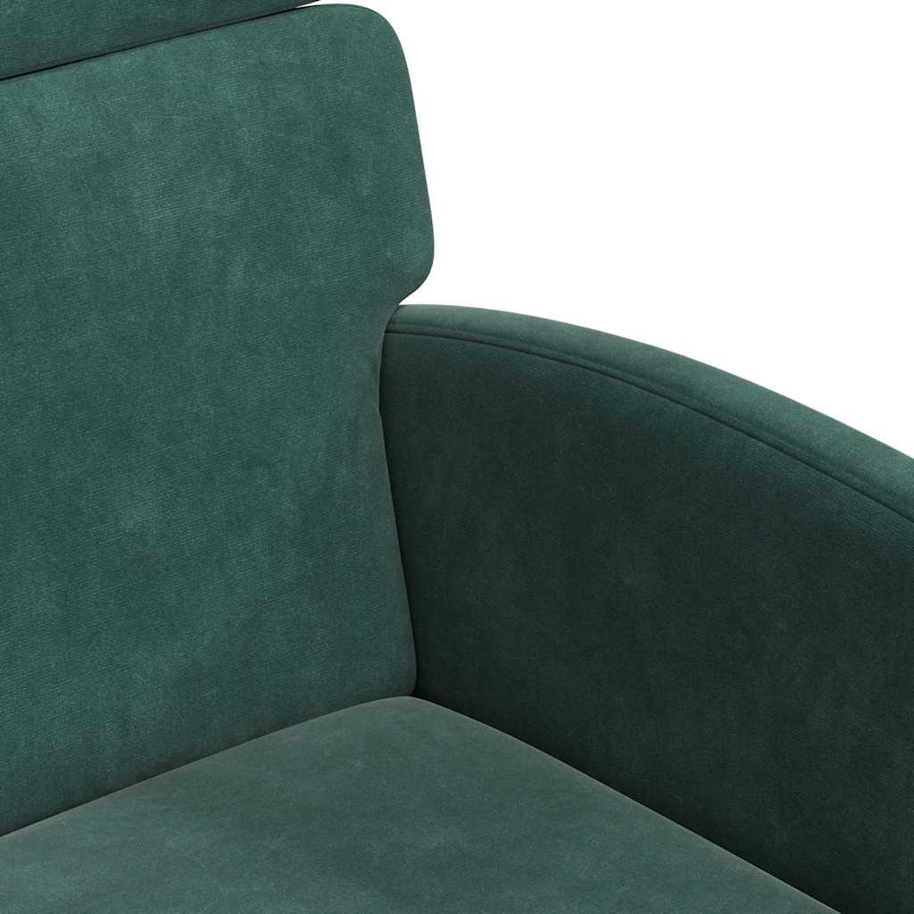 Eetkamerstoelen met Wieltjes 2 pcs Donkergroen 58 x 65 x 98 cm is nu te koop bij PeponiXL, paradijselijk wonen!