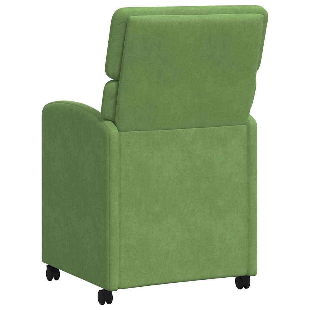 Eetkamerstoelen met Wieltjes 2 pcs Lichtgroen 58 x 65 x 98 cm is nu te koop bij PeponiXL, paradijselijk wonen!