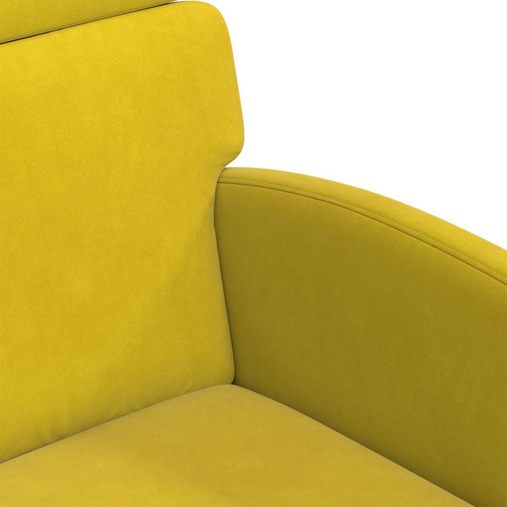 Eetkamerstoelen met Wieltjes 2 pcs Geel 58 x 65 x 98 cm Fluweel is nu te koop bij PeponiXL, paradijselijk wonen!