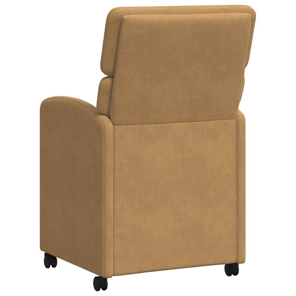 Eetkamerstoelen met Wieltjes 2 pcs Bruin 58 x 65 x 98 cm is nu te koop bij PeponiXL, paradijselijk wonen!