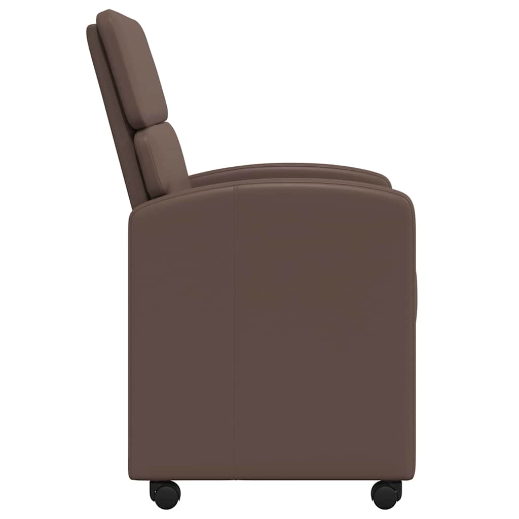 Eetkamerstoelen met Wieltjes 2 pcs Bruin 58 x 65 x 98 cm is nu te koop bij PeponiXL, paradijselijk wonen!