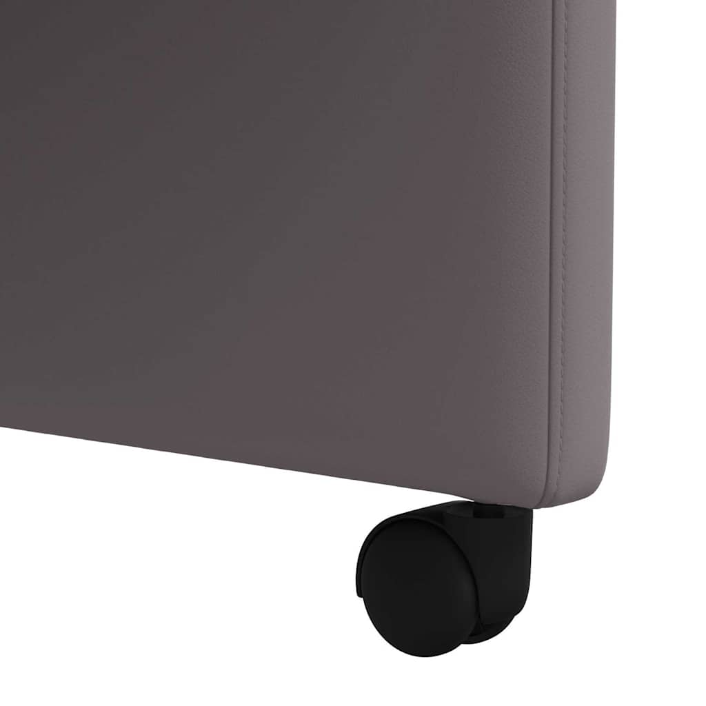 Eetkamerstoelen met Wieltjes 2 pcs Grijs 58 x 65 x 98 cm is nu te koop bij PeponiXL, paradijselijk wonen!