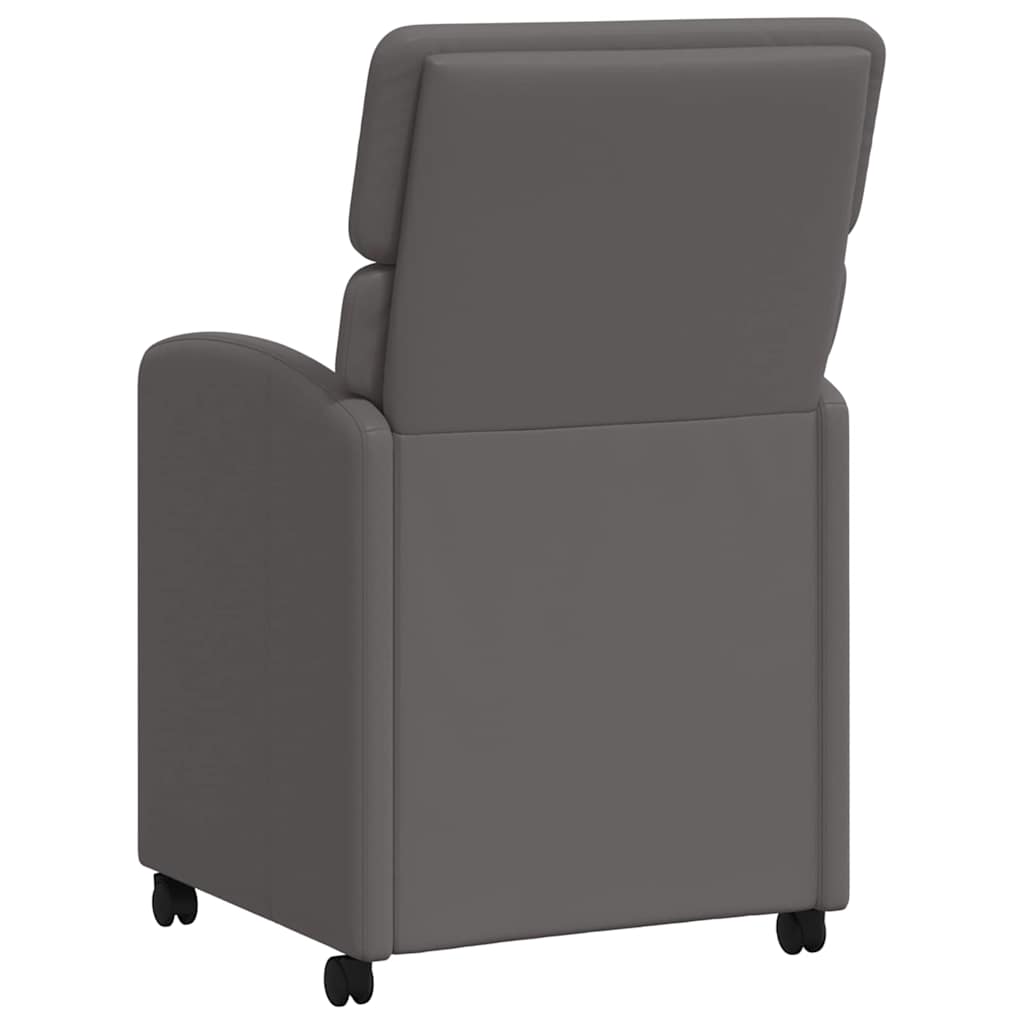 Eetkamerstoelen met Wieltjes 2 pcs Grijs 58 x 65 x 98 cm is nu te koop bij PeponiXL, paradijselijk wonen!